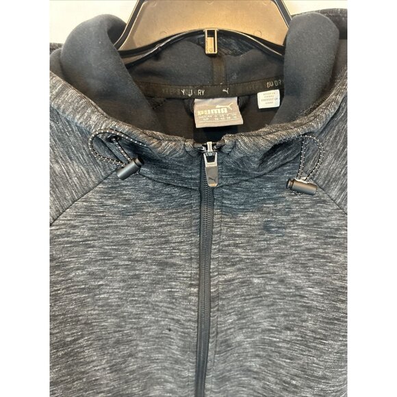 Puma Jacket Men Small Full Zip Hooded Activewear Streetwear Fleece Athleisure - Picture 7 of 10